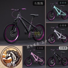 減震性價比超輕變速土坡山地碟剎組裝整車20吋輪徑自行車，小學生專用，安全舒適，輕鬆駕馭。, 1個, 特技挑戰者,【Yema20輪】-車架套件單車架