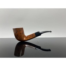 U.S. POLO 匠斗煙具 法國製博士煙斗 石楠木手工菸斗 3mm彎斗#419, 1個, Brown