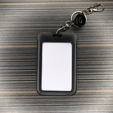 黑熊嚴選 雙面透明彩色滑蓋悠遊卡套 一卡通 鑰匙扣 信用卡套 信用卡夾 可愛 Gogoro 智慧鑰匙卡, 1個, 滑蓋黑