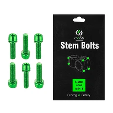 CHOOEE 자전거 핸들 바 스템 볼트 강철 산악 나사 컬러 사이클링 M5 18mm, 01   Mainland, 01 green