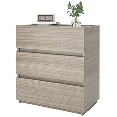 FURTBLE 3단 서랍 드레서 너비 59.9CM(23.6인치) 테이블 사무실 홈 옷장 오피스 캐비닛 사이드 스탠드 나무 라이 보관 침실용 입구 나이트 서랍장 서랍 복도