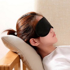 일자형 밴드 수면안대 업소용 객실 기내용 여행 출장 사우나 일회용 눈안대 눈가리개 안대, 블랙, 1개, 1개입