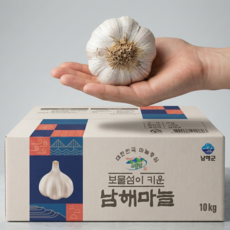 남해군 농협 남도 마늘 1등급 산지직송 대과, 1개, 2kg