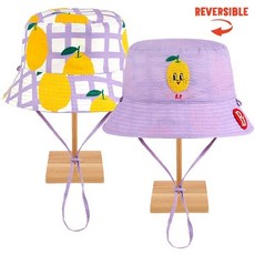 [백화점정품] 베베드피노 유아 모자 [키즈]올오버체크레몬리버시블버킷햇_BP42AH302 키즈 아기