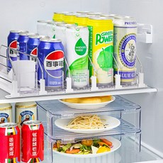 에브리샤인 냉장고 캔 음료 정리 트레이, 화이트, 1개