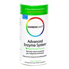 RAINBOW LIGHT 高級酵素系統素食膠囊, 1個, 180 件