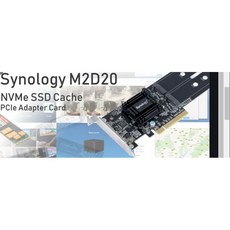 Synology M2D20 雙插槽 M.2 SSD 轉接擴充卡, 1個