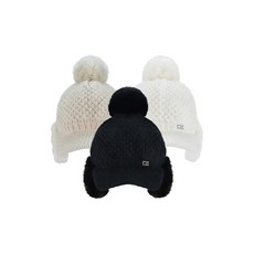 커터앤벅 시즌특가 커터앤벅 여성 방한 와플니트 골프모자 - CBL3WCP411, 1개, 아이보리