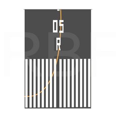 RBF 1:400 RUNWAY 05R 跑道 A4 RWY05R-A4, 1個