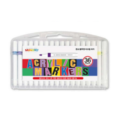 문교 불투명 아크릴 마카, 1개, 36색