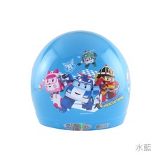 華泰 K857 PO-6 童帽 安全帽 救援小英雄 安寶 羅伊 附發票, 水藍,中童
