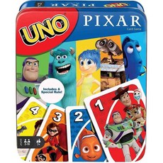 Uno Pixar 皮克斯 豪華盒裝版 桌遊 桌上遊戲，親子同樂，策略思考，精美盒裝, 1個, 混合色