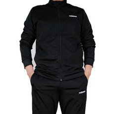 adidas 愛迪達 TRIC logo刷毛立領外套長褲套裝+電磁波阻隔貼