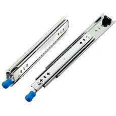 풀 풀아웃 잠금 슬라이드 1050mm 1200mm 1400mm 3단 풀 수평 확장 볼 전체 세트 텔레스코픽 헤비 듀티 슬라이드 고내구성 홈 볼 베어링 슬라이드 내하중 120kg 2, 44inch(1100mm)