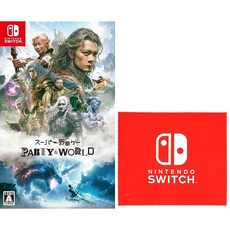 슈퍼 노다게이 PARTY WORLD - SwitchAmazon.co.jp 한정 특전 Nintendo Switch 로고 디자인 마이크로 파이버 클로스 동봉 조기 구입 특전 네임 카드, 상세페이지 참조