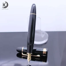 JD-149 블랙 래커 만년필 골드 마감 고급 펜촉 절묘한 남성용/여성용 선물 전문가 졸업, 02 black with gold, 01 에프