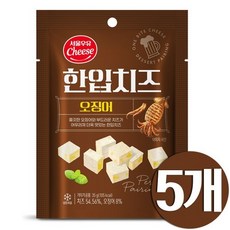 서울우유 한입치즈 오징어 5개, 35g