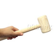 일진 나무망치 목공예 가구조립 우드 목수망치, 1개, 소