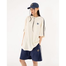 캠브리지 유니버시티 남여공용 네이비 테리 쇼츠 반바지 CQPA3E510N2