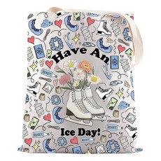 JNIAP 피겨 스케이팅 선물 토트백 아이스 스포츠 선물 겨울 게임 Gi-ft, Ice Day