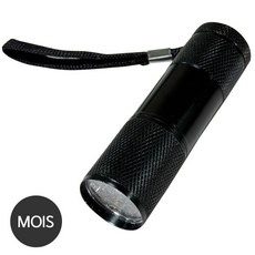 MOIS 휴대용 UV LED 자외선 랜턴 손전등, 1개, 블랙