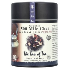 The Tao Tea 유기농 홍차 향신료 500마일 차이 114g(4온스), The Tao Tea 유기농 홍차 향신료 500마일 차