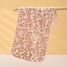 극세사 플라워 부드러운 고리수건 타월 주방 핸드 퍼플 아이보리 핑크, 1개