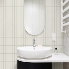 발포시트지 타일 벽돌 주방 욕실 시트지, SBHDC-142발포시트지긴사각타일화이트