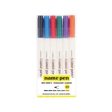 문화 네임펜 6색세트