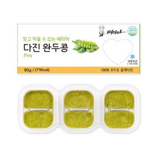 배마마 야채 큐브 곱게다진 28종 토핑 재료 채소 죽, 1개, 90g, 완두콩(곱게다진)