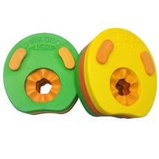 兒童遊泳手臂圈 嬰幼兒泡沫手臂環 小學生寶寶免充氣漂浮袖 1 精品, 二代升級款黃綠橙6片+小號背漂, 1個