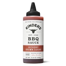 Kinders 히코리 흑설탕 바베큐 소스 448g 1병, 1개