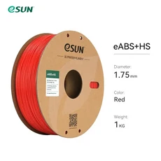 eSUN 고속 ABS+ 필라멘트 1.75mm 뛰어난 레이어 접착력 3D 프린터 스피디 플러스 출력용, 01  Mainland, 10 Red