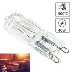 전구 냉장고 할로겐 40W 팬용 110V 고온 방지 램프 G9 조명 오븐 220V, 40W 220240V, 1개