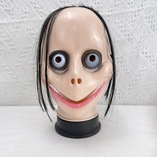 모모 귀신 가면 할로윈 코스프레 공포 파티 마스크 분장 코스튬 무서운 분장 얼굴 할로윈데이, 단품, 1개 단품, 1개