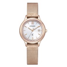 CITIZEN 星辰 xC 亞洲限定款 光動能 櫻花粉紅金米蘭帶腕錶 EW2635-62A