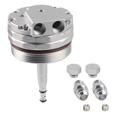 엔진 오일 쿨러 어댑터 오일 필터 커버 캡 BMW E46 E36 E39 E60 E61 323i 328i 325i 330i 525i 528i 530i M, 01 실버