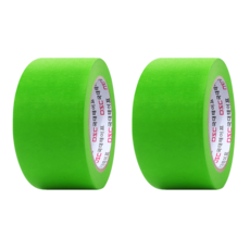 마스킹테이프 종이테이프 8컬러 48mm x 40M, 초록, 2개