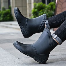 남성 무지 레인부츠 비올때 신발 농사 밭일 주방 장화 비오는날신발 비올때신발 패션장화
