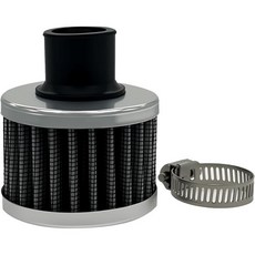 18mm 냉기 흡기 필터 자동차용 조절 가능한 클램프 포함 차량 밸브 커버 터보 배기구 청소기 액세서리 자동차 및 오토바이용 검은색, Sliver