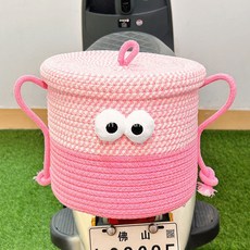 台灣出貨 電動車後置車筐可愛卡通電瓶車後收納桶神器前置物箱腳下收納筐 機車收納箱 踏板車收納包 機車包包 雜物包, 綠色編織框,優質款