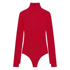 꾸레쥬 모크 넥 바디수트