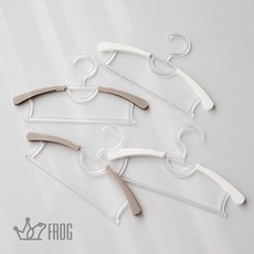 프로그 늘어나는 유아 아동옷걸이 1세트(8개입), 1세트, 화이트