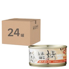 靖 特級貓罐, 鮪魚 + 雞肉 + 蝦子, 80g, 24罐