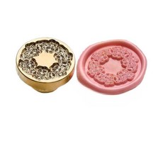 초대장 봉인 스탬프 도장 문양 황동 2.5cm 1개 C, No.16