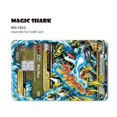 EX MEGA VENUSAUR CHARIZARD BLAS SE 필름 ITE 스티커 MEWTWO PVC 은행 카드 스킨 RAYQUAZA 무광택 신용 데지트, No Chip, 1855