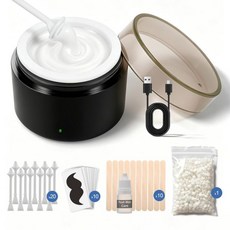 100g 왁스 비드가 포함된 코 왁스 키트 남성용 및 코 헤어 왁스 키트 20개의 스틱 미니 왁스 워머 미니 왁스 키트 빠른 열 스마트 일정 온도 얼굴 눈썹입술용 휴대용 코 헤