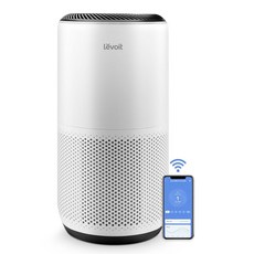 HEPA 슬립 모드 AHAM VERIFIDE 자동 공 모니터 스마트 WiFi 반려동물 먼지 코어 400S P 흰색을 위한 3 in 1 필터를 갖춘 가정용 대형 객실용 LEVOIT, Core 400S White