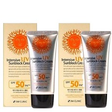 선블럭 UV x2개 코랜스 .자외선차단 70ml 인텐시브 선크림 메이크업.베이스겸용 남자선, 2개