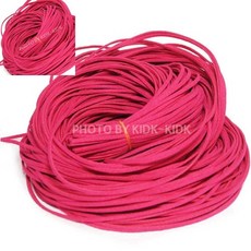 육땨 공예끈 소형악세서리용 합성피혁로프 분홍수공재료 미싱재료 수예용품 공예부자재, 1봉